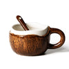 Ceramic Coconut Mug Set