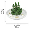 Aloe-shaped Ceramic Ring Holder