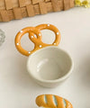 Ceramic Sauce Dish (Pretzel)