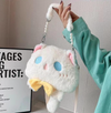 Fluffy Handbag (Blue Kitty)