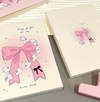 A5 Notebook (pink bow ribbon)