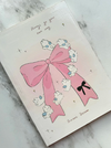 A5 Notebook (pink bow ribbon)