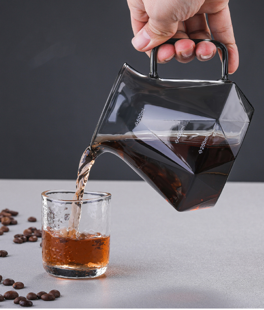 Glass coffee pitcher hot sale