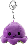Reversible Octopus Stuffed Toy Keychain