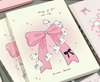 A5 Notebook (pink bow ribbon)