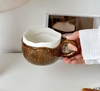 Ceramic Coconut Mug Set