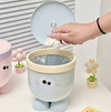 Big-Eyes Desktop Trash Bin (Blue)