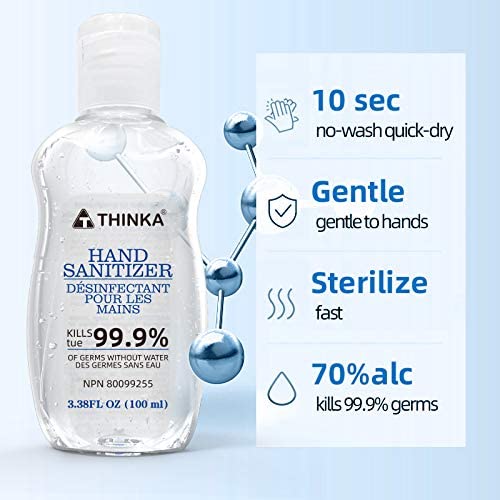 Thinka Hand Sanitizer 100ml (Gel)- USP Grade - ASTM E2315 Lab test Approved