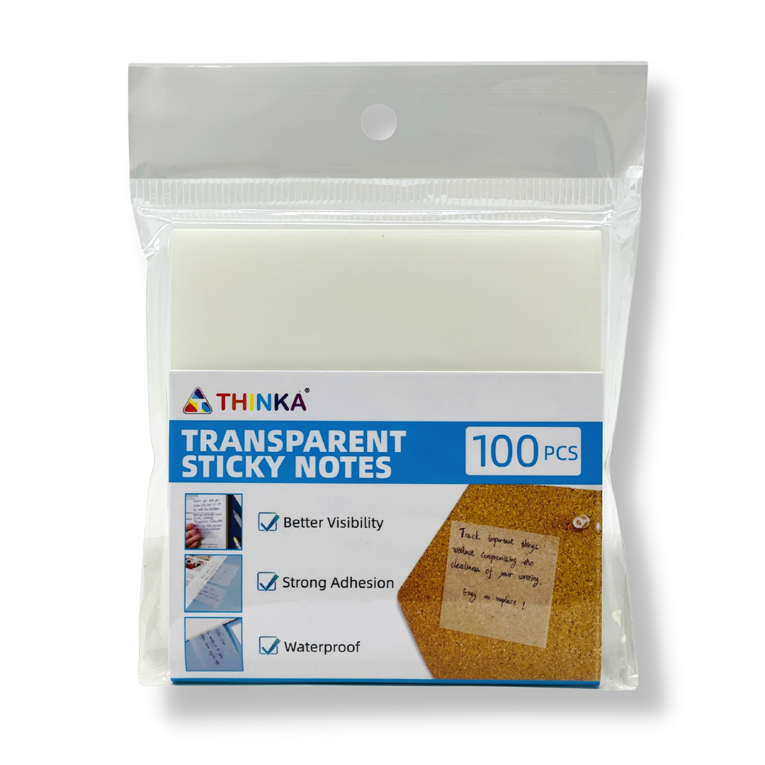 Transparent sticky outlet notes