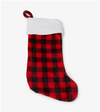 Grid Pattern Christmas Sock