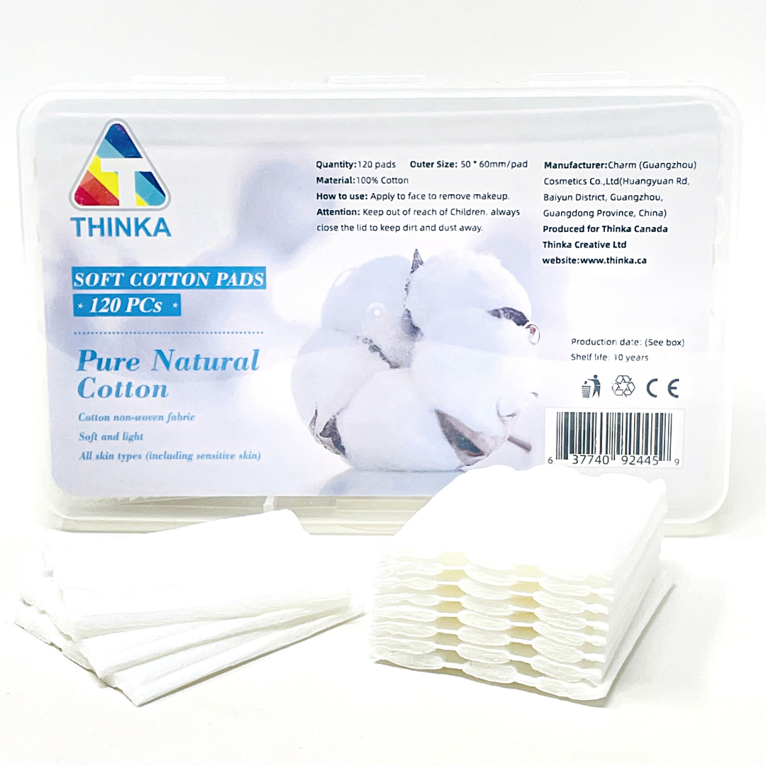 Soft cotton pads 120pcs – THINKA CANADA